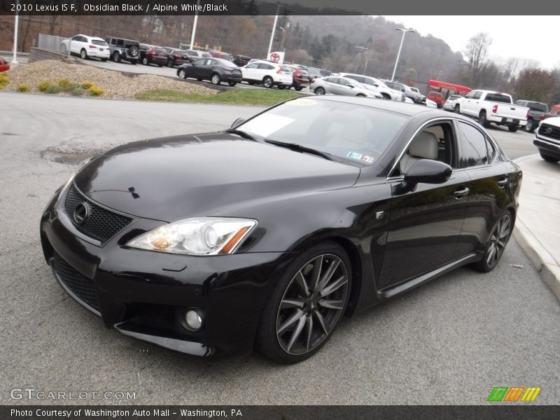 Obsidian Black / Alpine White/Black 2010 Lexus IS F