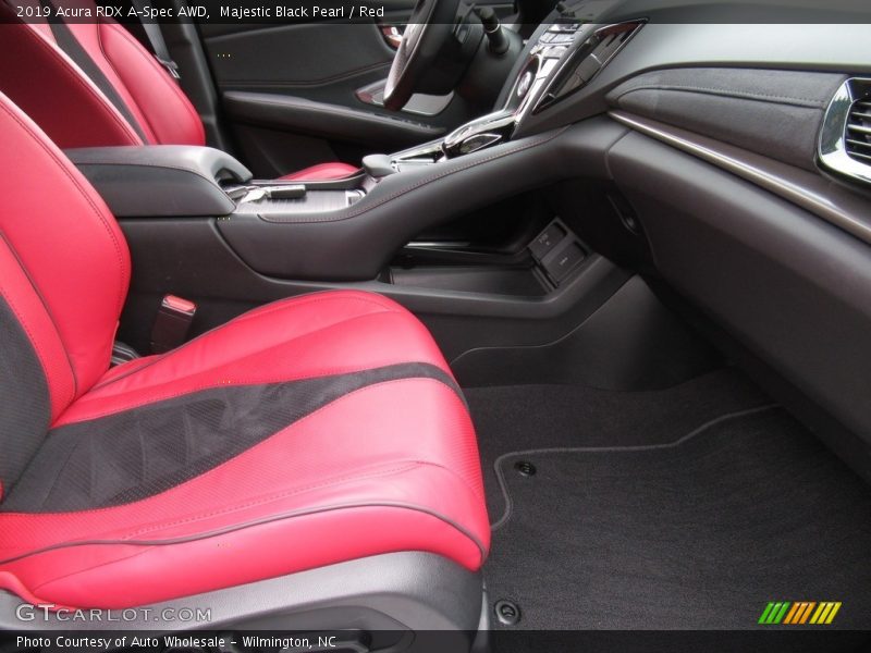 Majestic Black Pearl / Red 2019 Acura RDX A-Spec AWD