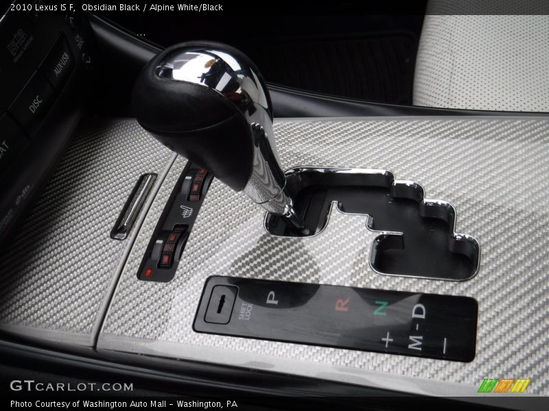 Obsidian Black / Alpine White/Black 2010 Lexus IS F