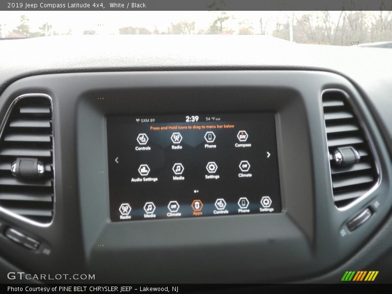 White / Black 2019 Jeep Compass Latitude 4x4