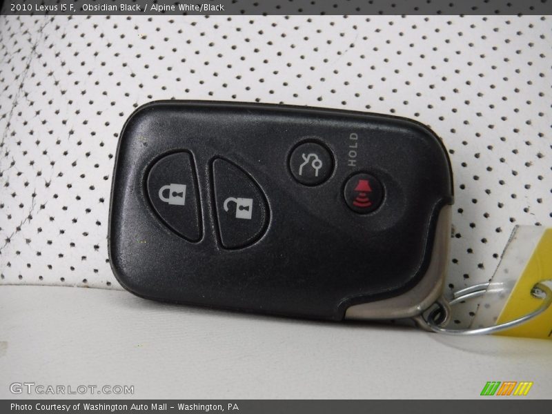 Obsidian Black / Alpine White/Black 2010 Lexus IS F