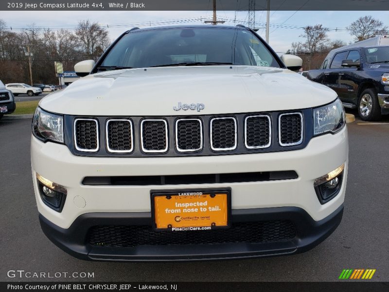 White / Black 2019 Jeep Compass Latitude 4x4