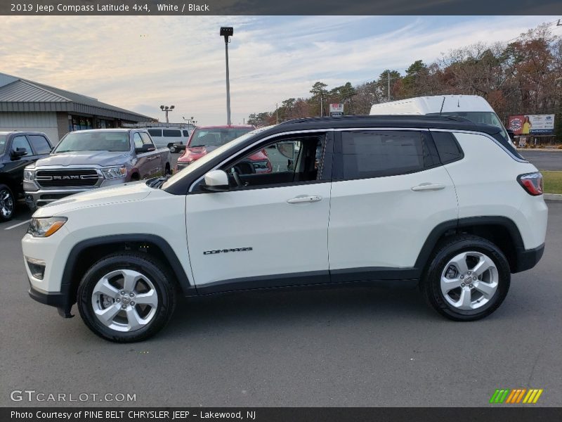 White / Black 2019 Jeep Compass Latitude 4x4