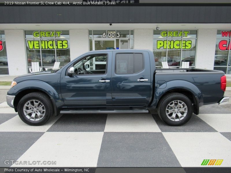 Arctic Blue Metallic / Steel 2019 Nissan Frontier SL Crew Cab 4x4