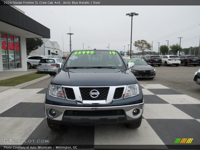 Arctic Blue Metallic / Steel 2019 Nissan Frontier SL Crew Cab 4x4