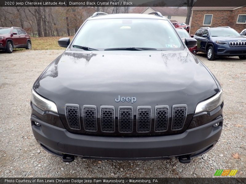 Diamond Black Crystal Pearl / Black 2020 Jeep Cherokee Latitude 4x4