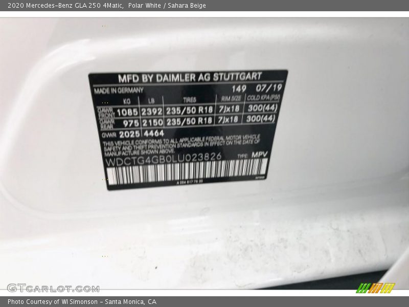 149 - 2020 Mercedes-Benz GLA 250 4Matic