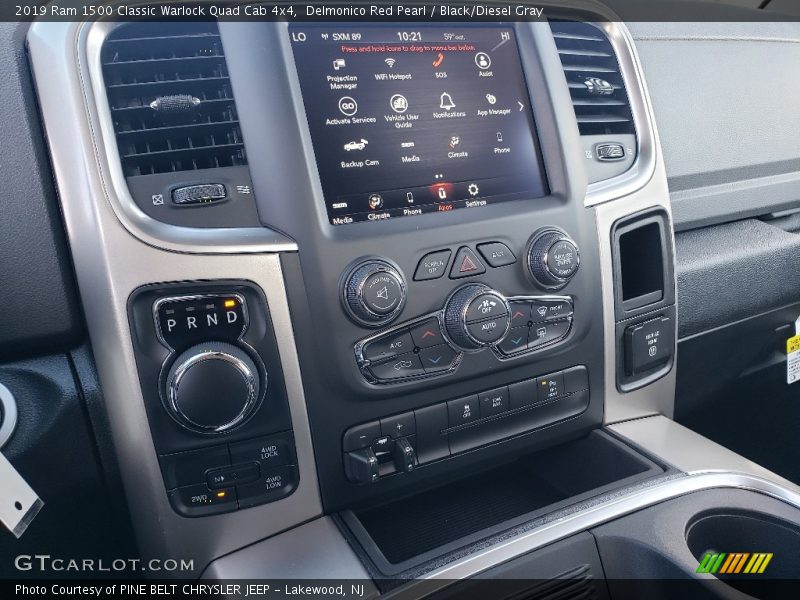 Controls of 2019 1500 Classic Warlock Quad Cab 4x4