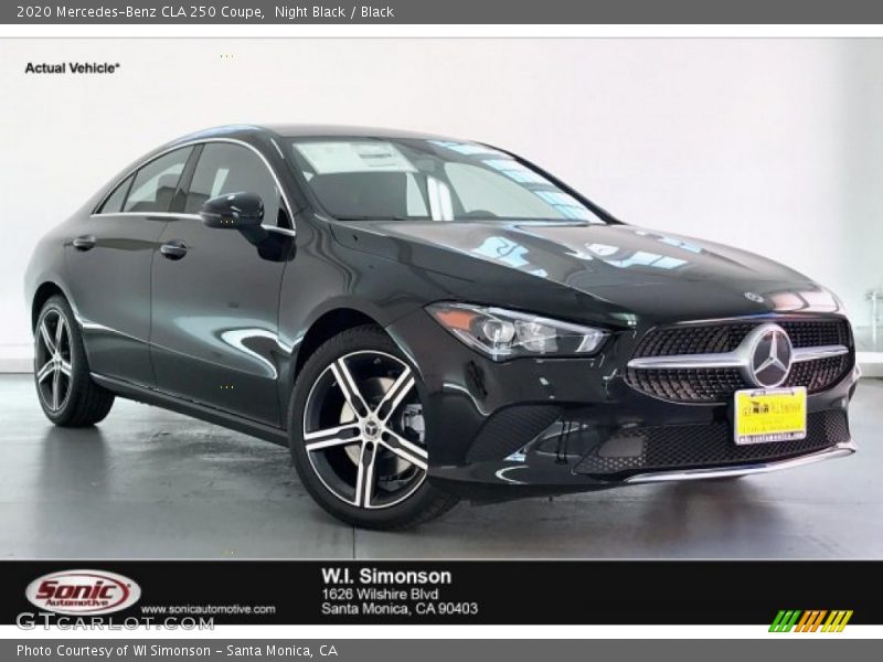 Night Black / Black 2020 Mercedes-Benz CLA 250 Coupe