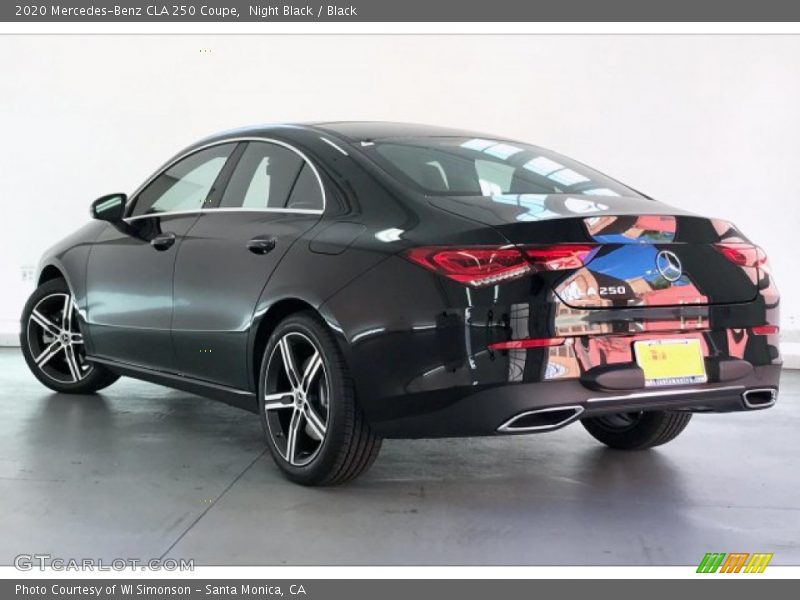 Night Black / Black 2020 Mercedes-Benz CLA 250 Coupe