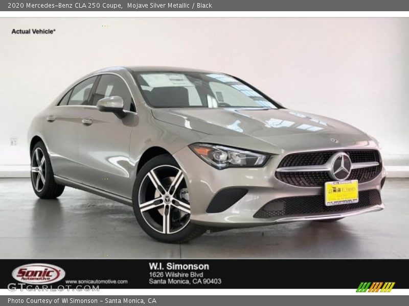 Mojave Silver Metallic / Black 2020 Mercedes-Benz CLA 250 Coupe