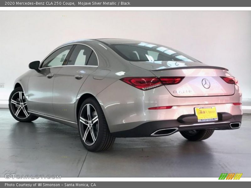 Mojave Silver Metallic / Black 2020 Mercedes-Benz CLA 250 Coupe