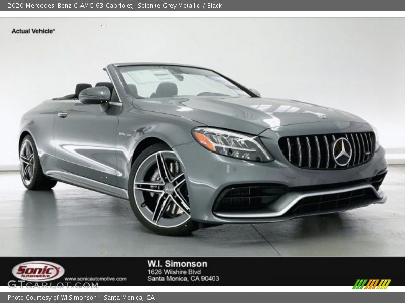 Selenite Grey Metallic / Black 2020 Mercedes-Benz C AMG 63 Cabriolet