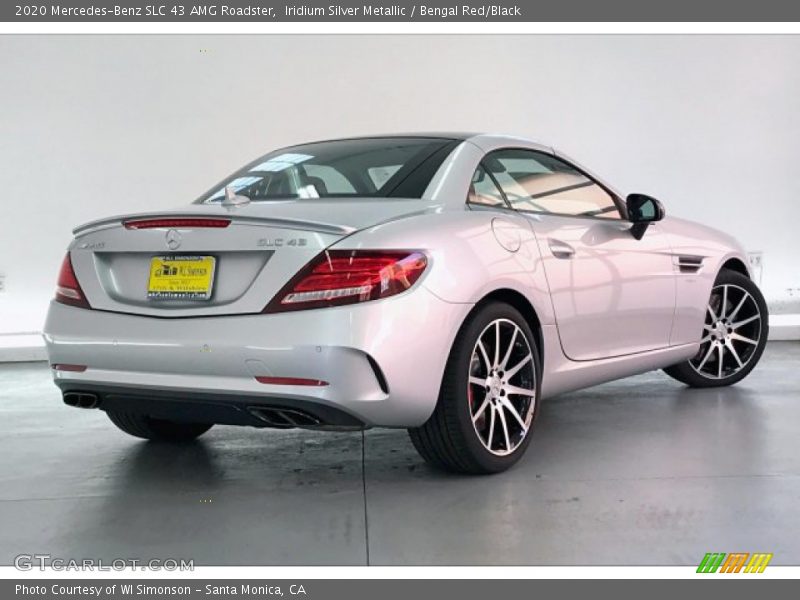 Iridium Silver Metallic / Bengal Red/Black 2020 Mercedes-Benz SLC 43 AMG Roadster