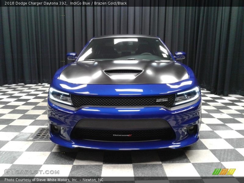 IndiGo Blue / Brazen Gold/Black 2018 Dodge Charger Daytona 392