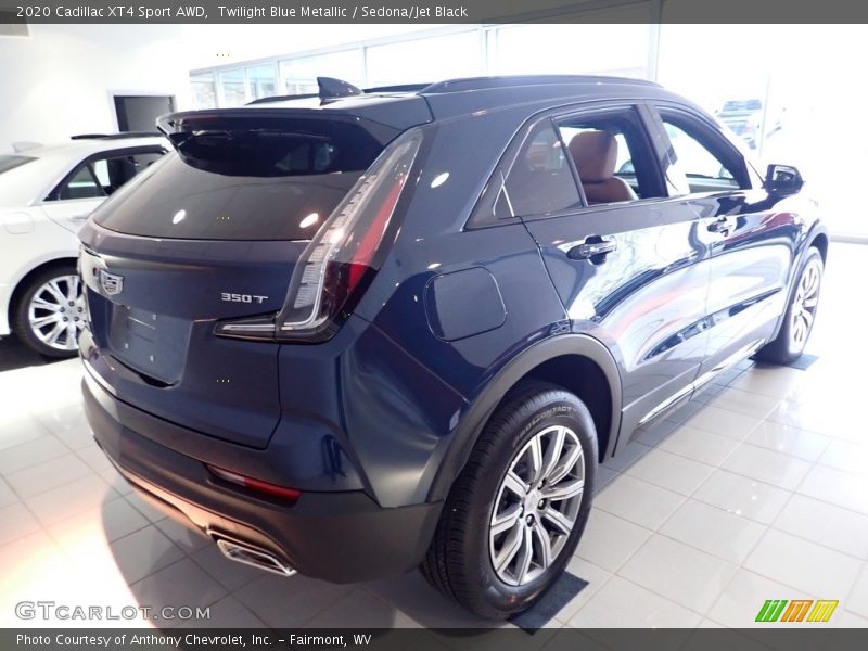 Twilight Blue Metallic / Sedona/Jet Black 2020 Cadillac XT4 Sport AWD