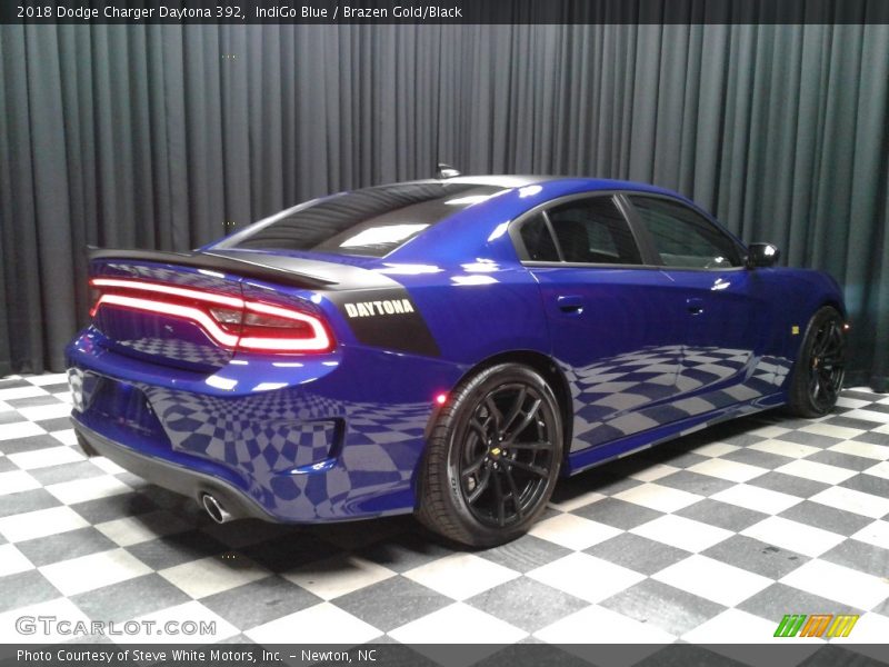 IndiGo Blue / Brazen Gold/Black 2018 Dodge Charger Daytona 392