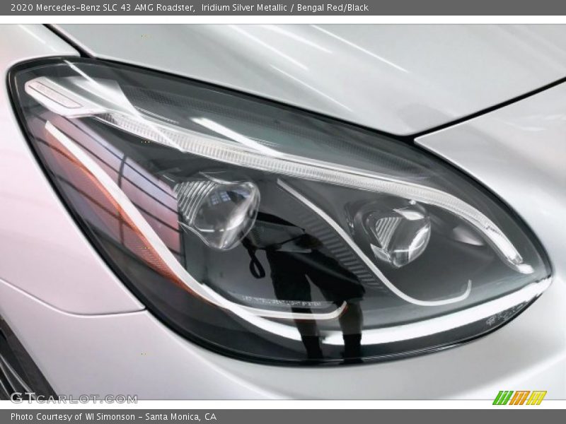 Iridium Silver Metallic / Bengal Red/Black 2020 Mercedes-Benz SLC 43 AMG Roadster