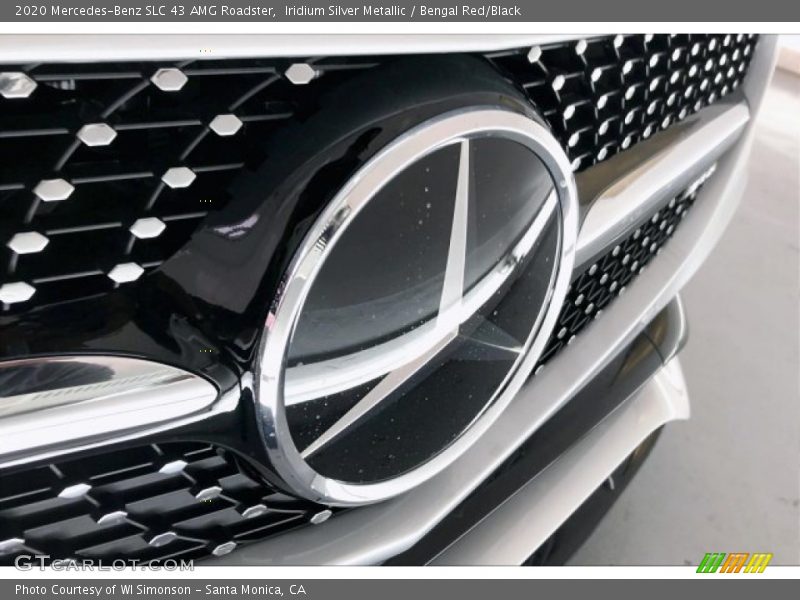 Iridium Silver Metallic / Bengal Red/Black 2020 Mercedes-Benz SLC 43 AMG Roadster