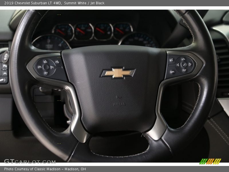 Summit White / Jet Black 2019 Chevrolet Suburban LT 4WD