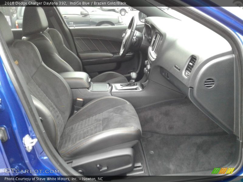 IndiGo Blue / Brazen Gold/Black 2018 Dodge Charger Daytona 392