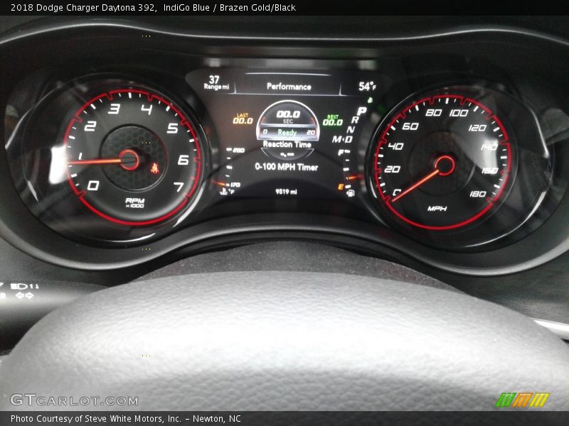 IndiGo Blue / Brazen Gold/Black 2018 Dodge Charger Daytona 392