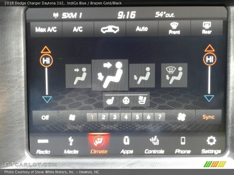 IndiGo Blue / Brazen Gold/Black 2018 Dodge Charger Daytona 392