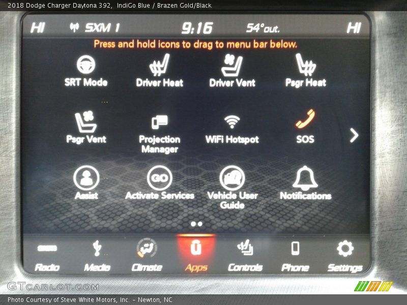 IndiGo Blue / Brazen Gold/Black 2018 Dodge Charger Daytona 392