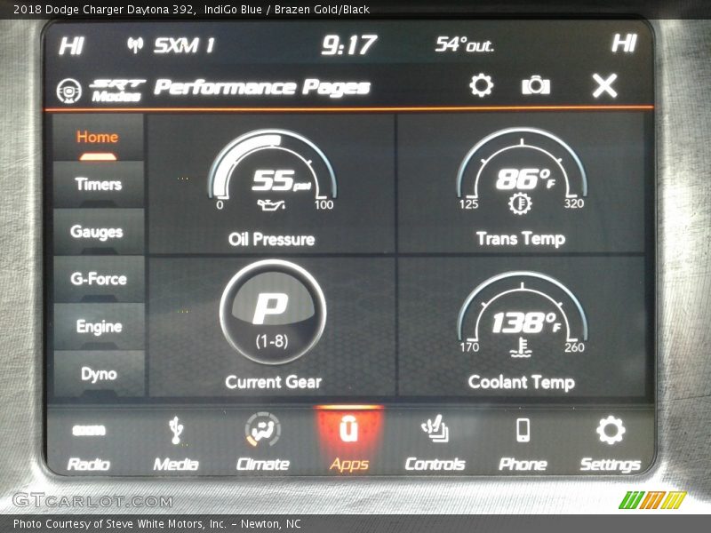 IndiGo Blue / Brazen Gold/Black 2018 Dodge Charger Daytona 392