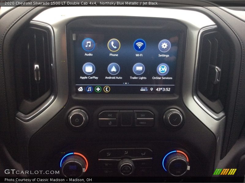 Northsky Blue Metallic / Jet Black 2020 Chevrolet Silverado 1500 LT Double Cab 4x4