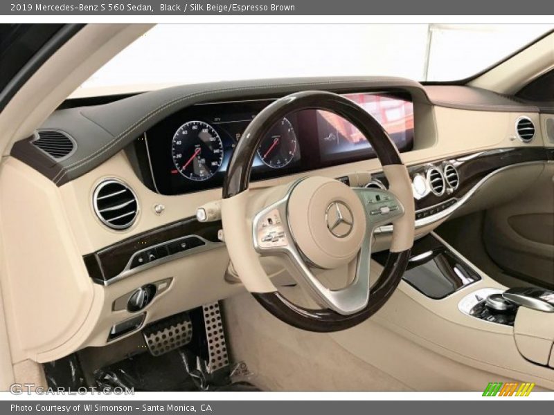 Black / Silk Beige/Espresso Brown 2019 Mercedes-Benz S 560 Sedan