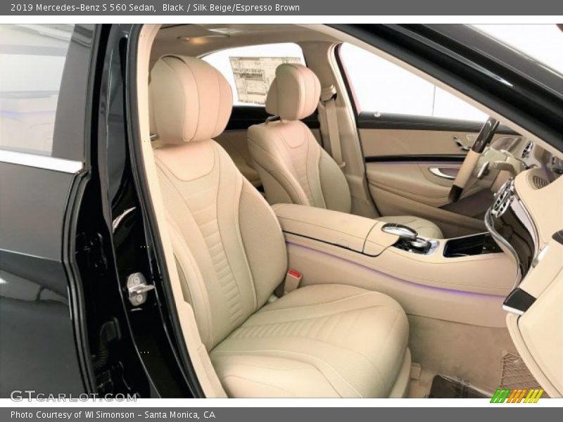 Black / Silk Beige/Espresso Brown 2019 Mercedes-Benz S 560 Sedan