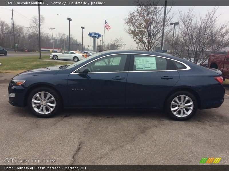 Northsky Blue Metallic / Jet Black 2020 Chevrolet Malibu LT