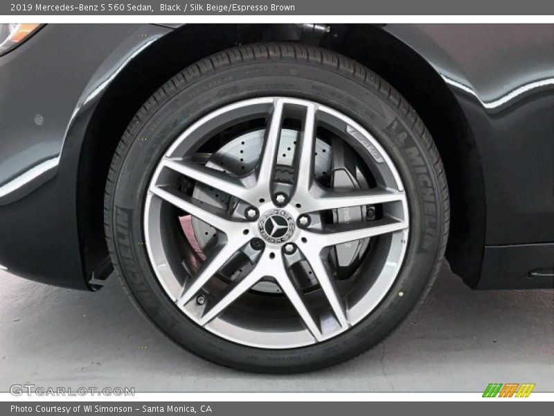 Black / Silk Beige/Espresso Brown 2019 Mercedes-Benz S 560 Sedan