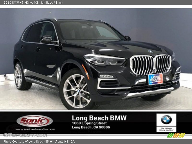 Jet Black / Black 2020 BMW X5 xDrive40i