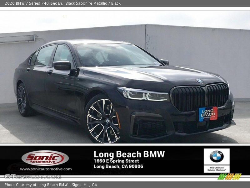 Black Sapphire Metallic / Black 2020 BMW 7 Series 740i Sedan