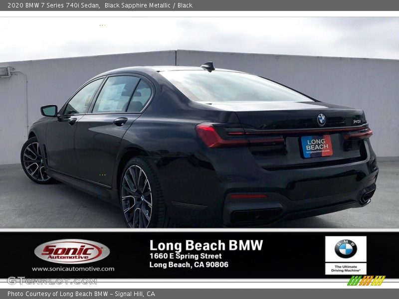 Black Sapphire Metallic / Black 2020 BMW 7 Series 740i Sedan