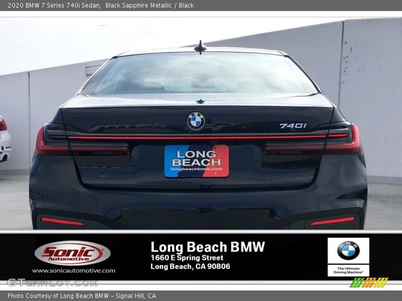 Black Sapphire Metallic / Black 2020 BMW 7 Series 740i Sedan