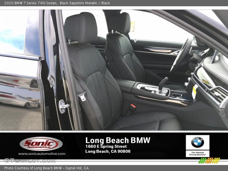 Black Sapphire Metallic / Black 2020 BMW 7 Series 740i Sedan