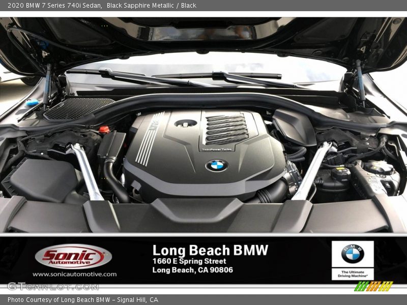 Black Sapphire Metallic / Black 2020 BMW 7 Series 740i Sedan