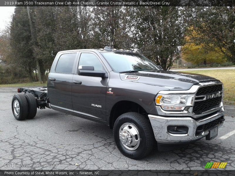 Granite Crystal Metallic / Black/Diesel Gray 2019 Ram 3500 Tradesman Crew Cab 4x4 Chassis