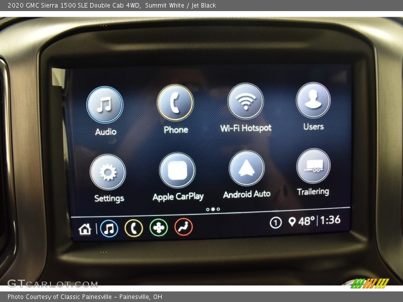 Summit White / Jet Black 2020 GMC Sierra 1500 SLE Double Cab 4WD