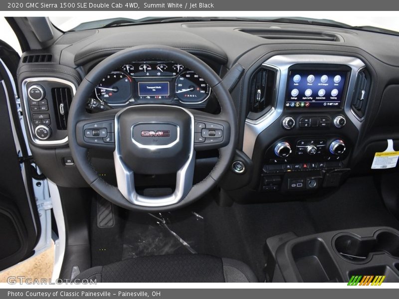 Summit White / Jet Black 2020 GMC Sierra 1500 SLE Double Cab 4WD