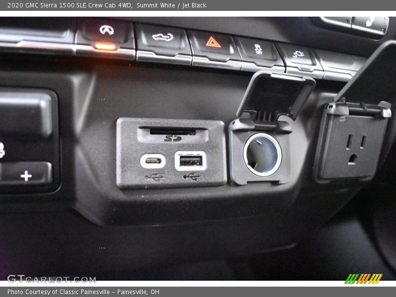 Summit White / Jet Black 2020 GMC Sierra 1500 SLE Crew Cab 4WD