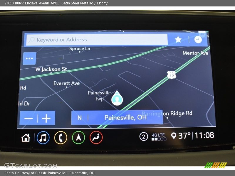 Navigation of 2020 Enclave Avenir AWD