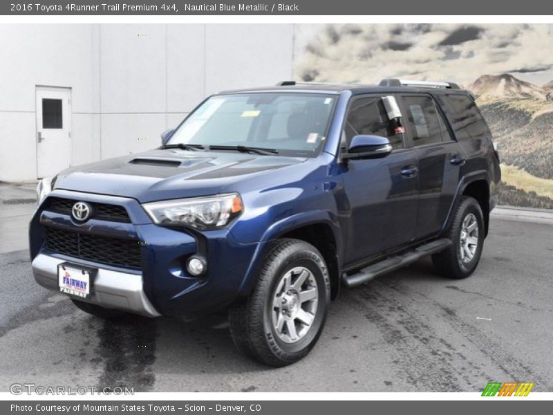 Nautical Blue Metallic / Black 2016 Toyota 4Runner Trail Premium 4x4