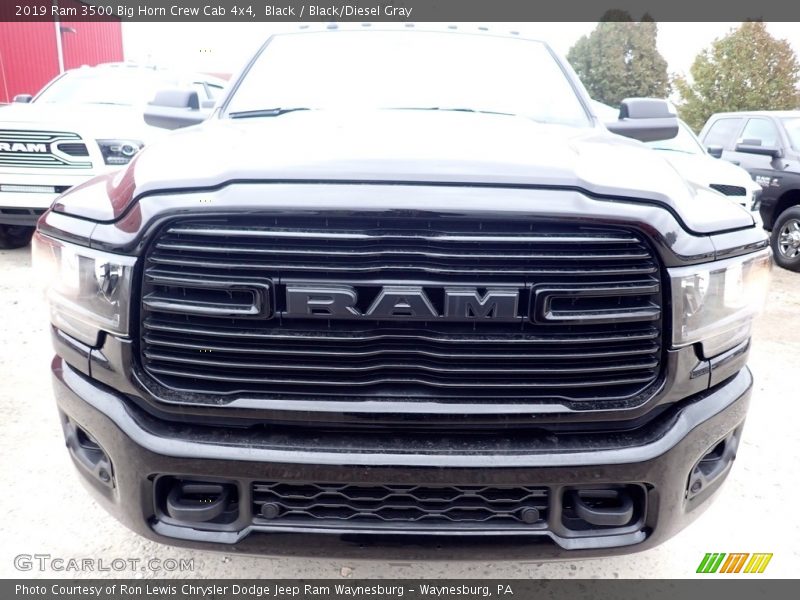 Black / Black/Diesel Gray 2019 Ram 3500 Big Horn Crew Cab 4x4