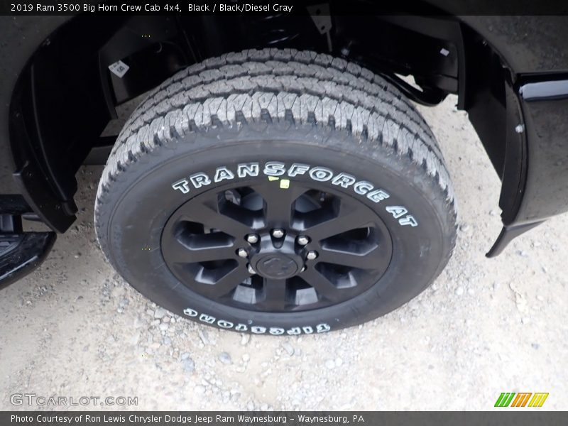 Black / Black/Diesel Gray 2019 Ram 3500 Big Horn Crew Cab 4x4