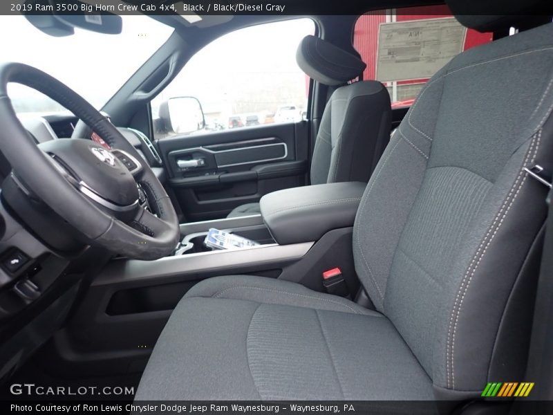 Black / Black/Diesel Gray 2019 Ram 3500 Big Horn Crew Cab 4x4