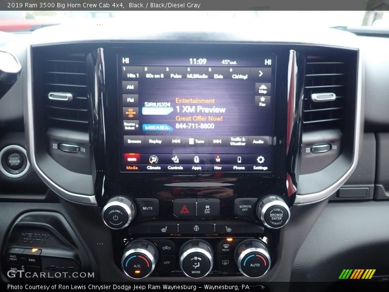 Black / Black/Diesel Gray 2019 Ram 3500 Big Horn Crew Cab 4x4